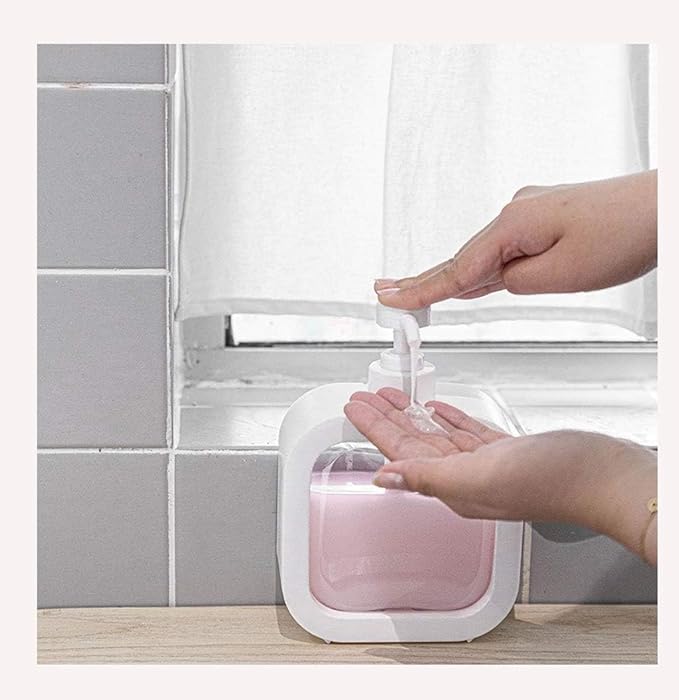 Plastic Empty Bottle Soap Dispenser For Bathroom Kitchen Large-Capacity Dispensing Bottled Hand Soap Dish Soap Shower Gel Shampoo Washing Powder Replacement Empty Bottle 1Pc, 10 Ounces